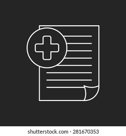 office files line icon