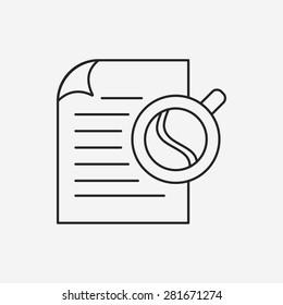 office files line icon