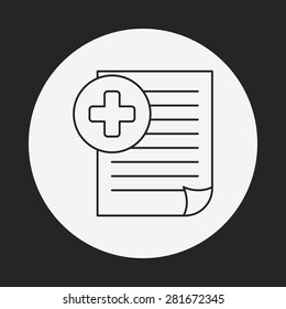 office files line icon