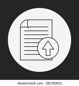 office files line icon