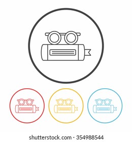 office files line icon