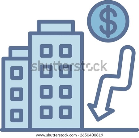 Office Filled Blue Tone Icon