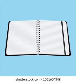 office flipchart vector illustration isolated on white background