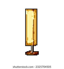 office floor lamp game pixel art retro vector. bit office floor lamp. old vintage illustration