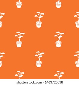 Office flower pattern vector orange for any web design best