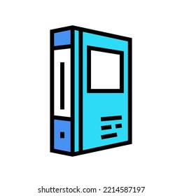 office folder color icon vector. office folder sign. isolated symbol illustration