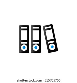 Office folder icon in duo tone color. File document arrange rack