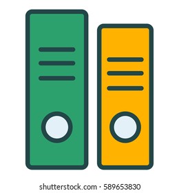 Office Folder Icon Illustration Isolated Vector Sign Symbol