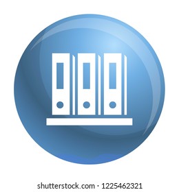 Office folder icon. Simple illustration of office folder vector icon for web design isolated on white background