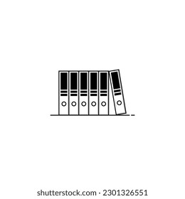 Office folder icon vector graphics
