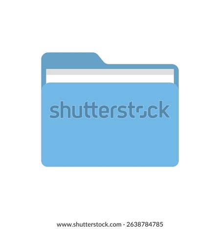Office folder icon yellow pink blue illustration
