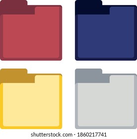 Office folder icons. Icons for different situations.