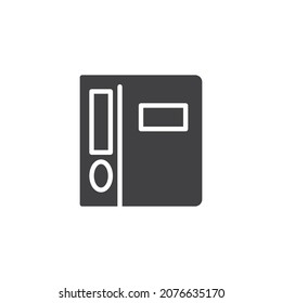 Office folder vector icon. filled flat sign for mobile concept and web design. Binder folder glyph icon. Symbol, logo illustration. Vector graphics