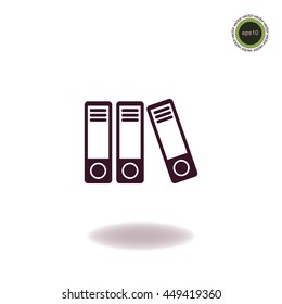 office folders icon, vector design