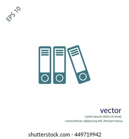 office folders icon, vector design