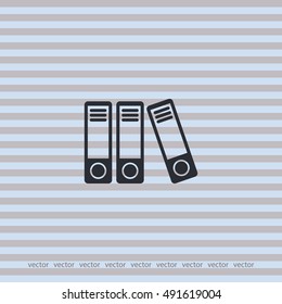 office folders icon, vector design