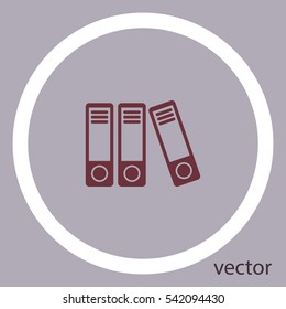 office folders icon, vector design