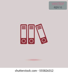 office folders icon, vector design