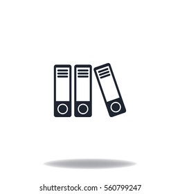office folders icon, vector design