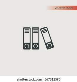 office folders icon, vector design