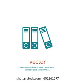 office folders icon, vector design