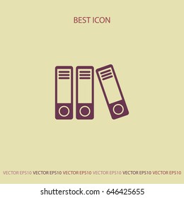 office folders icon, vector design