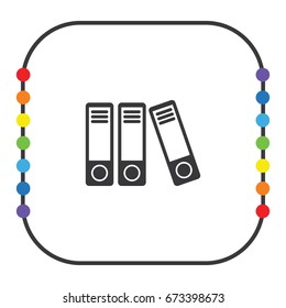 office folders icon, vector design