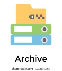 Office folders for keeping data known as archived files