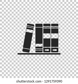 Office folders with papers and documents icon isolated on transparent background. Archives folder sign. Flat design. Vector Illustration