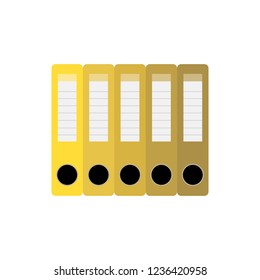 
Office folders. vector