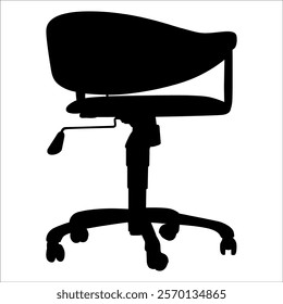 Office or Gaming Chair silhouettes vector illustration