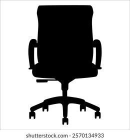 Office or Gaming Chair silhouettes vector illustration