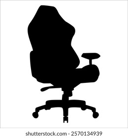 Office or Gaming Chair silhouettes vector illustration