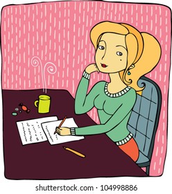 office girl