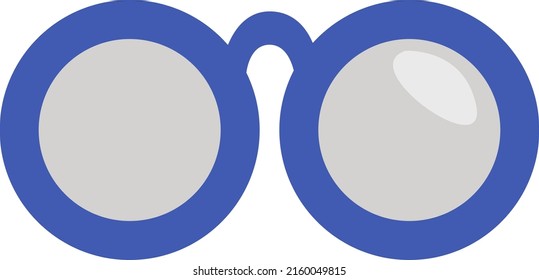 Bürobrille, Illustration, Vektorgrafik auf weißem Hintergrund.
