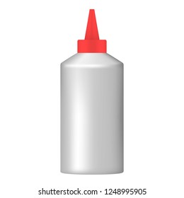 Office glue icon. Realistic illustration of office glue vector icon for web design isolated on white background