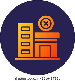 Office Glyph Circle Gradient Icon