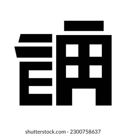 office glyph icon illustration vector graphic