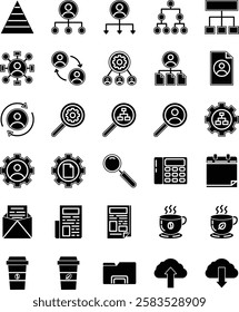 Office in Glyph Style Icon