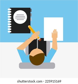 office graphic design , vector illustration