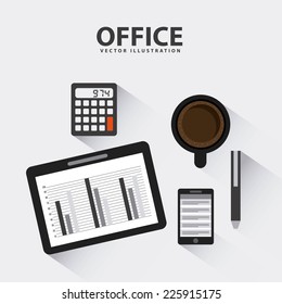 office graphic design , vector illustration