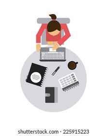 office graphic design , vector illustration