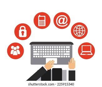 office graphic design , vector illustration