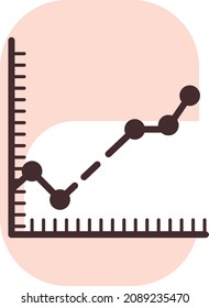 Gráficos de Office, ilustración, vector, en un fondo blanco.