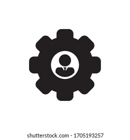 OFFICE HEAD ICON , PROFILE NETWORK ICON