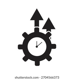 Office, home, flexibilidade, colaboração, processo, eficácia, estratégia, tecnologia, produtividade e ícones de comunicação. Ilustrações simples de vetor plano.