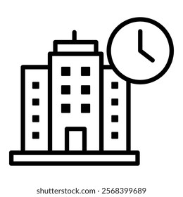 Office Hours Icon Element For Design
