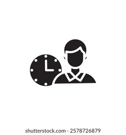 Office hours icon Thin line art collection