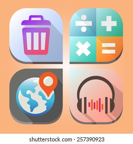 Office icon and button set great for any use. Vector EPS10.
