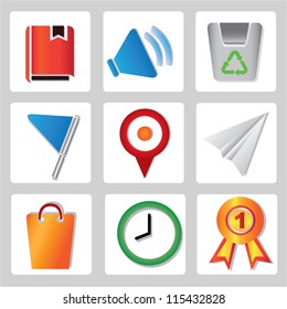 office icon, color icon set
